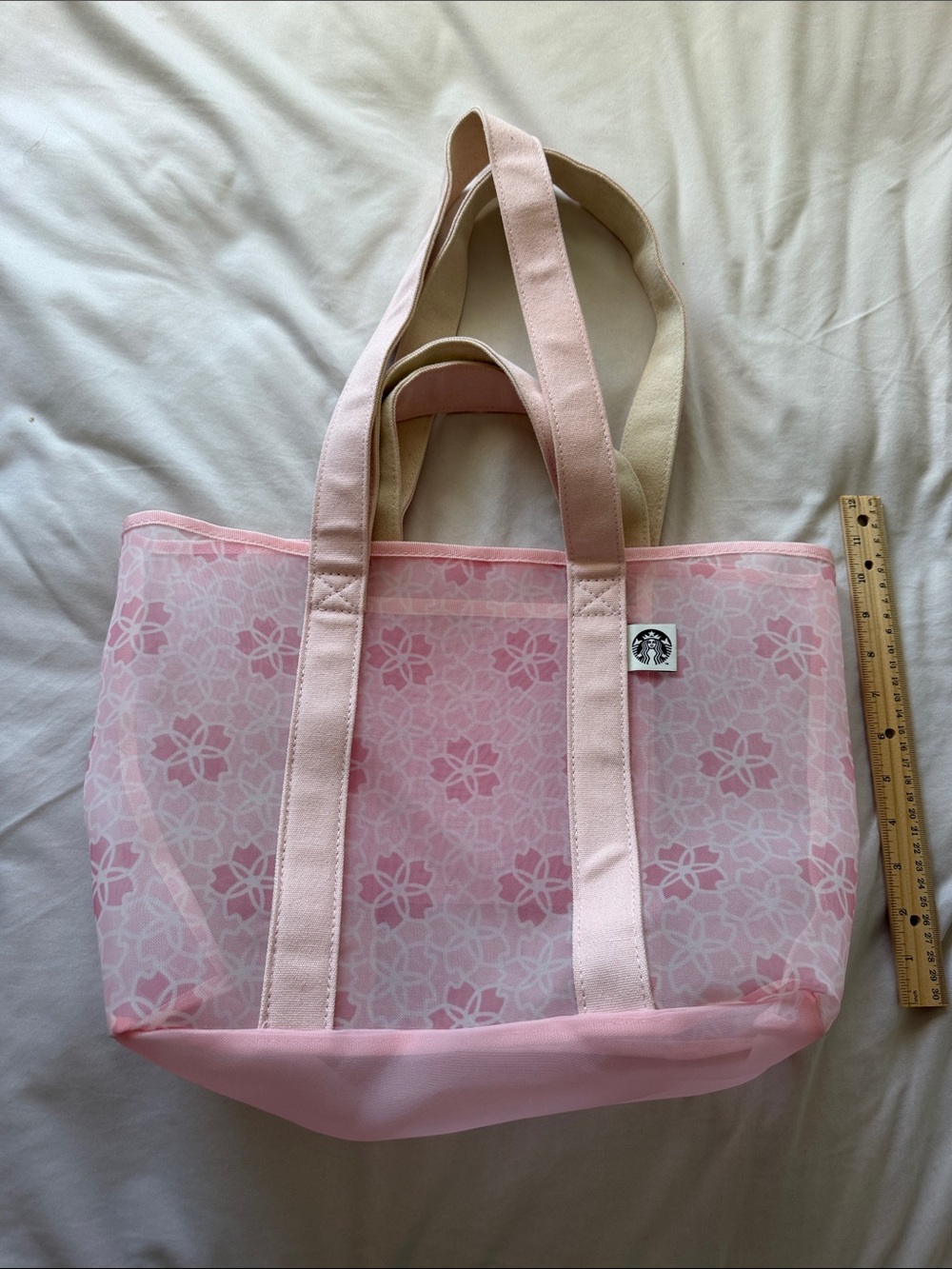 Starbucks Pink Cherry Blossom Tote Bag